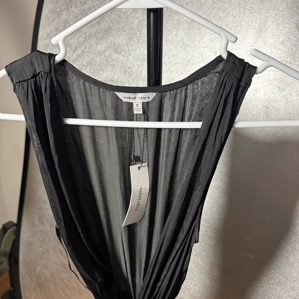 Naked Zebra Black Backless Dress - Picture 2 of 4